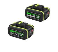 High Capacity 20V 8000mAh Replacement Battery Compatible For Worx power tools WA3572 WU268 WX176(A -8.0Ah 2pcs)
