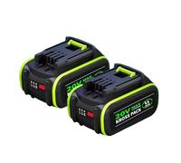 High Capacity 20V 8000mAh Replacement Battery Compatible For Worx power tools WA3572 WU268 WX176(B -6.0Ah 2pcs)