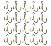 High Carbon Steel Hooks 20pcs for Fresh Salt Water(6#) | pour durable carbon material, strong tensile strength, suitable for zander, carp, bass