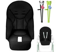 High Chair Cushion for Peg-Perego, Baby Dining Chair Covers, PU Leather Highchair Insert, High Chair Replacement with Training Chopsticks, Multifunctional Seat Covers for Peg-Perego Baoneo Kosmic Jané