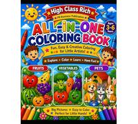High Class Rich Kids Coloring Book Part 2: Fun and Easy Animal Coloring Pages for Toddlers and Preschoolers | Cute Farm, Jungle, Ocean, and Forest Animals for Early Learning and Creativity