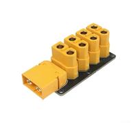High Current pour XT60 Power Distribution Board for Drones, Robots & Models, 53 x 33 x 20 mm, Connecteurs plaqués or, PCB ignifuge, Sortie multicanaux pour DIY (A)