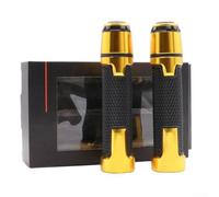 High-Density Rubber pour moto Grips 2PCS Shock Absorbing High-Density(Gold (pulsar))
