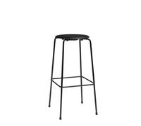 Fritz Hansen Tabouret de bar High Dot Intense cuir noir-acier noir