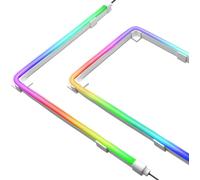 High End Addressable LED Strip Kit for PC 5V ARGB Motherboard Sync,with 3 Types of Mounting Clips Smooth Lighting Strip-2X 400mm