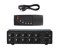 High Fidelitys 5 in 1 Out XLR Balanced Sound Splitter Switcher with 100M Transmission for Stage Equipment Professional Switcher