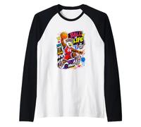 High Flying Eagle Basketball Graffiti Sports Art Design Manche Raglan