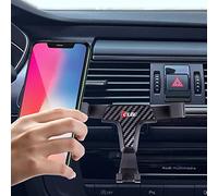 HIGH FLYING pour A6 C7 4G 2012-2018 Intérieur Grille Aération Support Voiture Téléphone de Voiture Réglable Accroche Telephone Fixation Téléphone Accessoire Auto (Fibre de Carbone)