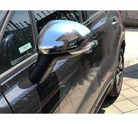 HIGH FLYING pour Fiat 500 X 2015-2018 Extérieur Côté Caches de Rétroviseur Garniture Décorative Couvercle Accessoires Auto 2 pièces (Décoration ! Pas un substitut !)