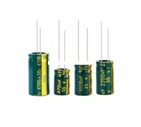 High Frequency Capacitor 6.3V 10V 16V 25V 35V 50V 400V 450V 22UF 47UF 100UF 220UF 330UF 470UF 680UF 1000UF 1500UF 2200UF 3300UF NWPNLXEA(35V220UF 200PCS)