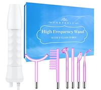 High Frequency Facial Wand - Uaike 6 in 1 Violet Portable Handheld High Frequency Facial Machine with 6 Pcs Purple Glass Tubes - at Home Face Skin Wand Device for Neck/Body/Hair/Face