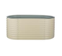 High Grow Carré potager surélevé plantations 2,0 m zinc-alu beige