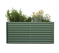 High Grow Straight Potager surélevé | 1800 L | Ergonomique | Résistant aux intempéries | Structure de fond ouverte