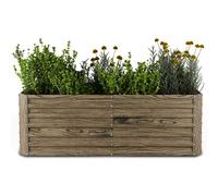 High Grow Straight Potager surélevé | 972 L | Ergonomique | Résistant aux intempéries | Structure de fond ouverte