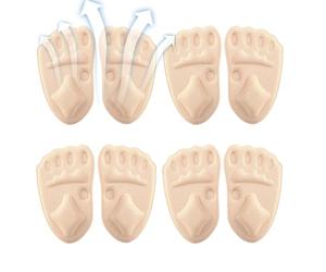 High Heel Inserts, Soft Relief Pads, Comfortable Heel Pads, 4.72x2.83 Inches Cushion with Comfortable, Bridal Foot Protection, Shoes Support Gasket with Thin, Walking Travel Tool for Women