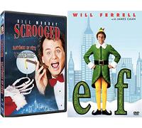 High-Jinxed Spirited Christmas... Bah Humbug Elf Double Feature Movie & Bill Murray Scrooged Holiday Will Ferrell DVD Holiday Comedy 2-Pack