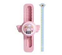 High Jump Voice Counter, Touch Jumps, 5.71x15.35x2.17 Inches, Adjustable Height Display, Interactive Broadcast Feedback for Home Fitness, Kids Exercise, Blue and Pink