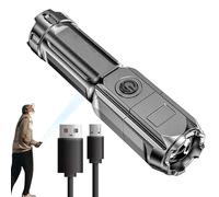 High Lumens LED Flashlight | Zoomable and Rechargeable | 900000 Lumens Waterproof Handheld Torch with 3 Light Modes | Perfect for Camping, Hiking, and Emergencies Situations