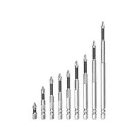 High-Magnetic Screwdriver Drill Bit Set, 9Pcs Strong Magnetic Durability Screwdriver Drill Bit Set,25 50 65 70 75 90 100 120 150mm Universal Anti-Slip Electric Precision Alloy Steel Screwdriver Set