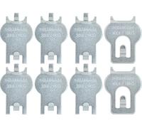HIGH & MIGHTY 515314 Lot de 8 cintres Pict Hillman 9,1-18,1 kg, taille unique, argent