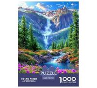 High Mountain Secret Cascade Puzzle 1000 Pieces Cadeau Unique Intéressant Jeu Éduchatif Défi Jouet À De Qualité Supérieure Peinture Art pour Adultes Enfants 70x50cm/1000pcs