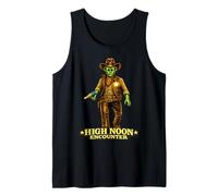 High Noon Encounter Alien Cowboy - Science-Fiction Western Débardeur