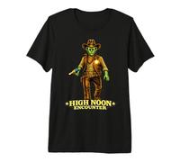 High Noon Encounter Alien Cowboy - Science-Fiction Western T-Shirt Haut de Gamme