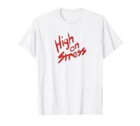 High on Stress Revenge Nerds Classique Années 80 Drôle Vintage Rétro T-Shirt