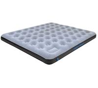 High Peak High Peak King Comfort Plus Lit à air - 2 personnes - Gris-Bleu - Pompe à pied intégrée