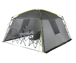 High Peak Tonnelle Cabana pour Adulte - Gris Clair/Gris foncé/Citron Vert - Taille Unique