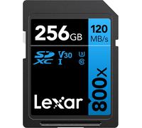 High-Performance 800X Carte Sd 256 Go, Carte Memoire Sdxc Uhs-I, Jusqu'À 120 Mo/S En Lecture, 45 Mo/S En Écriture (Lsd0800256G-Bnnag) Bleu