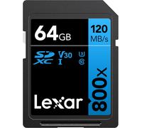 High-Performance 800X Carte Sd 64 Go, Carte Memoire Sdxc Uhs-I, Jusqu'À 120 Mo/S En Lecture (Lsd0800064G-Bnnag) Bleu