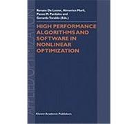 High Performance Algorithms and Software in Nonlinear Optimization De Leone, Renato (Auteur)