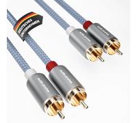 High Performance RCA Audio Cable2 x 2 RCA CablesBrilliant Sound Quality,Very Sturdy and DurableRCA Coaxial Cable,Subwoofer Cable,Car Connections,DigiCoax Connections (1