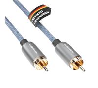 High Performance RCA Audio Subwoofer Cable 1 RCA Connector Brilliant Sound Quality Very Sturdy and Durable RCA Coaxial Cable Subwoofer Cable Car Subwoofer Cable