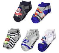 High Point Boys Ryan's World Lot de 5 paires de chaussettes courtes décontractées, gris, multicolore, pointure 4-8 US