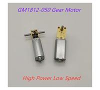 High Power 3V/6V/12V Dual/Single Shaft 050 Gear Moror Reducer Low Speed DIY Engine Robot DC Motors IINKUEYK(4rpm single shaft,12V)