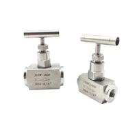 High Pressure 1/4" 3/8" 1/2" 3/4" 1" BSP NPT Female 304 Stainless Steel Shut Off Needle Valve Crane Flow Control(3/8",SS304_BSP)