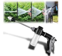High Pressure Garden Hose Power Washer Gun, Power Washer High Pressure Hose Spray Gun, Universal Hoses Attachment for Car Washing, Patio Cleaning, Garden Watering & Outdoor Cleaning (Black)