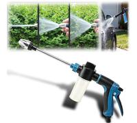 High Pressure Garden Hose Power Washer Gun, Power Washer High Pressure Hose Spray Gun, Universal Hoses Attachment for Car Washing, Patio Cleaning, Garden Watering & Outdoor Cleaning (Blue)