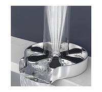 High Pressure Glass Rinser Cup Cleaner with 360° Nozzle for Kitchen Sink(Silver)