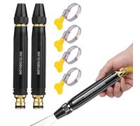 High Pressure Home Car Wash Water Gun, Adjustable Garden Nozzle Sprayer Multi-Pattern Jet Spray Heavy Duty Power Washer for Watering Plants and Vegetables, and Car Washing (2Pcs)