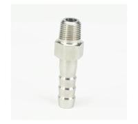 High Pressure Hose Barb I/D 8mm x 1/8" BSPT Male Thread 304 Stainless steel coupler Splicer Connector fitting for Fuel Gas Water