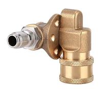 High Pressure Nozzle 1/4 Inch Quick Connect | 5 Level Adjustable Angle 45° 90° | Copper Car Wash Nozzle for Undercarriage/Wheels/Gutters | Long - lasting Quick Connect