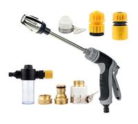 High Pressure Power Washer, 15X More Powerful, 360° Rotation with 3 Spray Modes, Includes Foam Reservoir & Fittings, Easy to Install for Car, Patio, Garden
