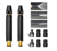 High Pressure Water Gun, Adjustable Metal Garden Hose Nozzle with Leak-Proof Connector, Heavy Duty Water Sprayer for Car Washing, Plant Watering, Patio Cleaning, Outdoor Yard & Floor Care(1Pcs)