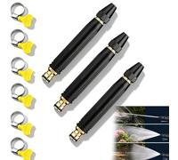 High Pressure Water Gun with Booster Nozzle, Adjustable Spray Patterns, Multi Functional Garden Hose Sprayer for Lawn Plant Watering, Car Washing and Floor Cleaning (3 pcs)