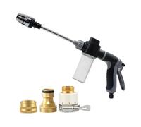 High Pressure Water - Multi Purpose Garden Hose Spray Nozzle | Metal Connector Sprayer, Heavy Duty Cleaning Tool | Car Washing Lawn Garden Pet Bath Outdoor Home