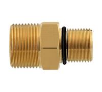 High Pressures Washer Brass Adapter 3/8Inch Male To M 22 Quickly Connects Leak Proof Fittings For Gas Power Pumps Systems Easy Installs Brass Adapter For Pumps
