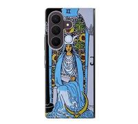 High Priestess Tarot Card Etui Coque Housse pour Samsung Galaxy Z Fold 8 Ultra